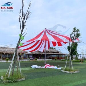 Dù sự kiện - Ô dù sự kiện - Dù che sự kiện ngoài trời - Dù che sân trường tròn 5 o-du-su-kien (8)