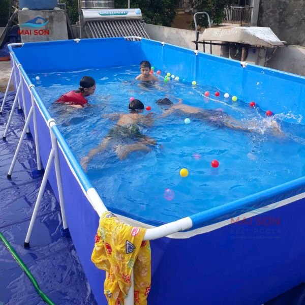 Hướng dẫn lắp đặt hồ bơi mini trên sân thượng đơn giản, nhanh gọn 3 ho-boi-mini-tren-san-thuong (2)
