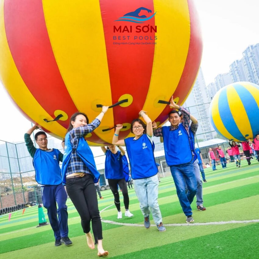 Đồ chơi bơm hơi, đồ chơi Team Building đa dạng mẫu mã