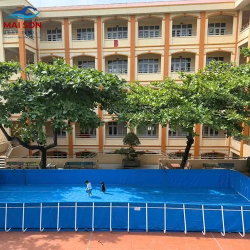 Bể bơi lắp ghép trường học