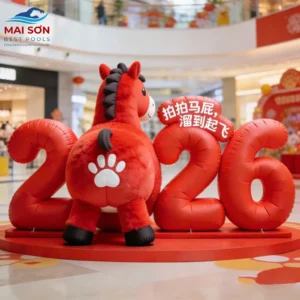 Mascot Bơm Hơi Tết Bính Ngọ 2026