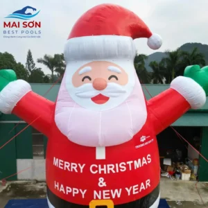 Mascot Ông Già Noel Bơm Hơi Khổng Lồ