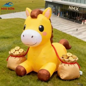 Mascot Bơm Hơi Tết Bính Ngọ 2026