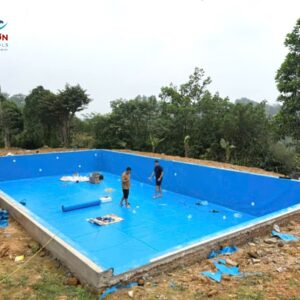 Bể bơi âm lót bạt PVC