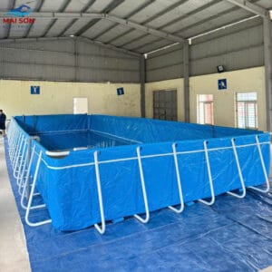 Bể bơi kinh doanh lắp ghép di động – Bể bơi lắp ghép cỡ lớn 8 Bể bơi kinh doanh bằng bạt PVC
