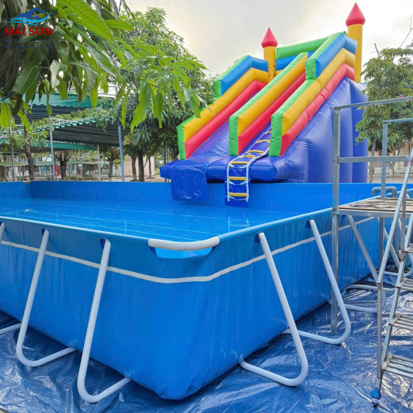 Bể bơi lắp ghép kinh doanh bằng bạt PVC thương hiệu Mai Sơn Best Pools