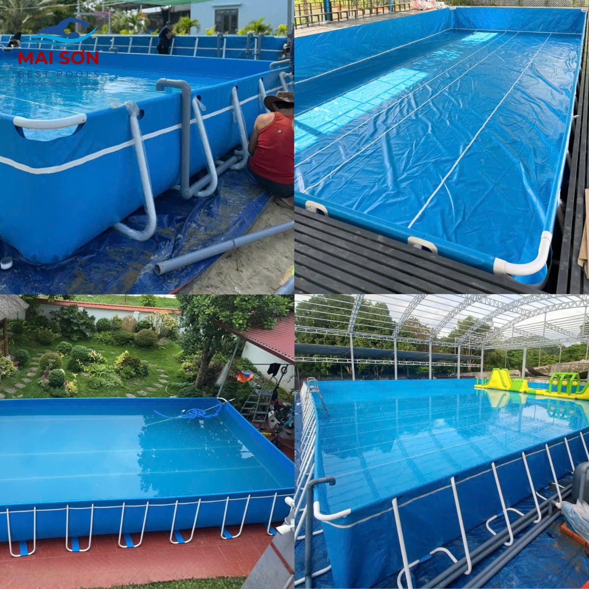 Có Nên Mua Bể Bơi Lắp Ghép Di Động Không? 1 bể bơi lắp ghép di động