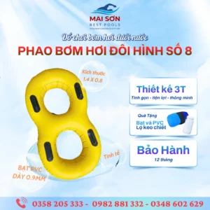 Phao bơm hơi đôi hình số 8