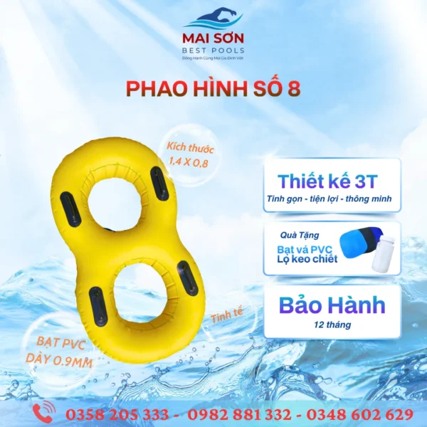 Tổng Hợp Các Loại Phao Bơm Hơi Thả Bể Bền Đẹp Và Hot Nhất Tại Mai Sơn Best Pools 16 Đồ chơi bơm hơi - Phao số 8