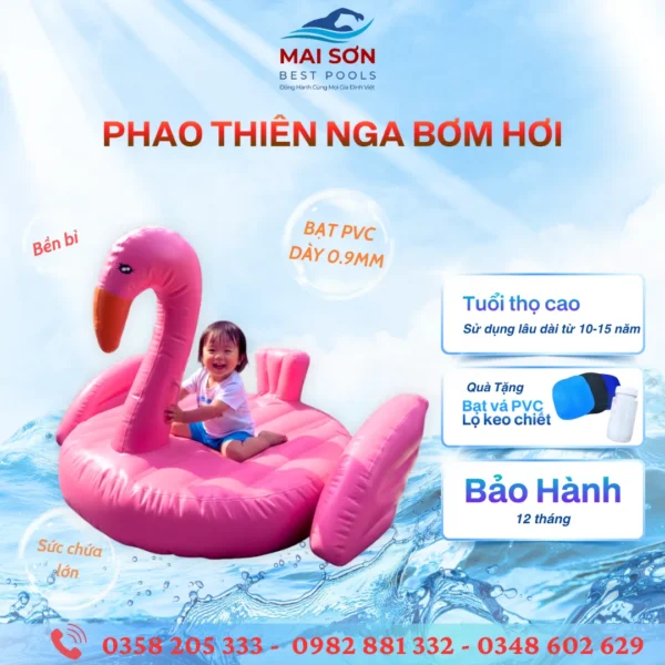 Tổng Hợp Các Loại Phao Bơm Hơi Thả Bể Bền Đẹp Và Hot Nhất Tại Mai Sơn Best Pools 17 Đồ chơi bơm hơi - Phao thiên nga bơm hơi