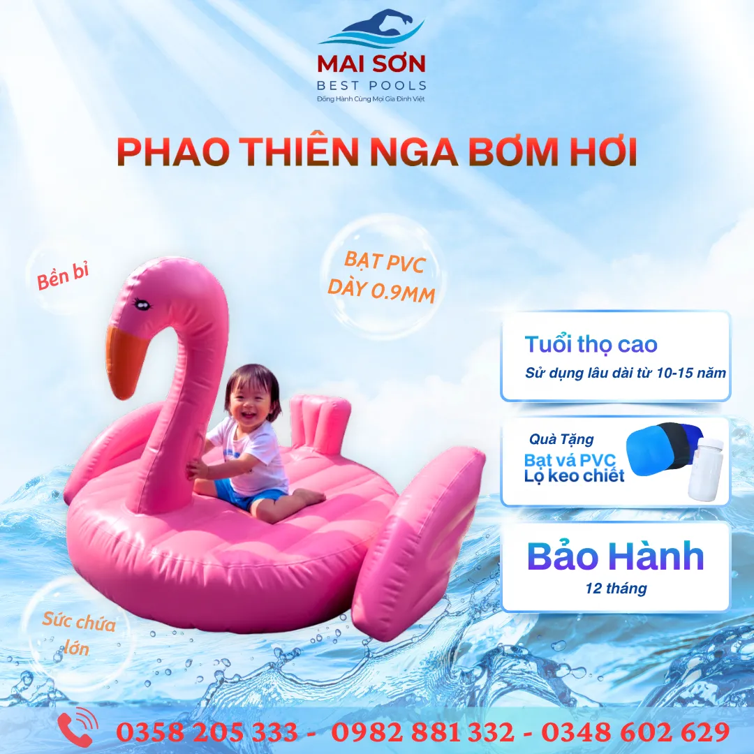 Tổng Hợp Các Loại Phao Bơm Hơi Thả Bể Bền Đẹp Và Hot Nhất Tại Mai Sơn Best Pools 1 Đồ chơi bơm hơi - Phao thiên nga bơm hơi