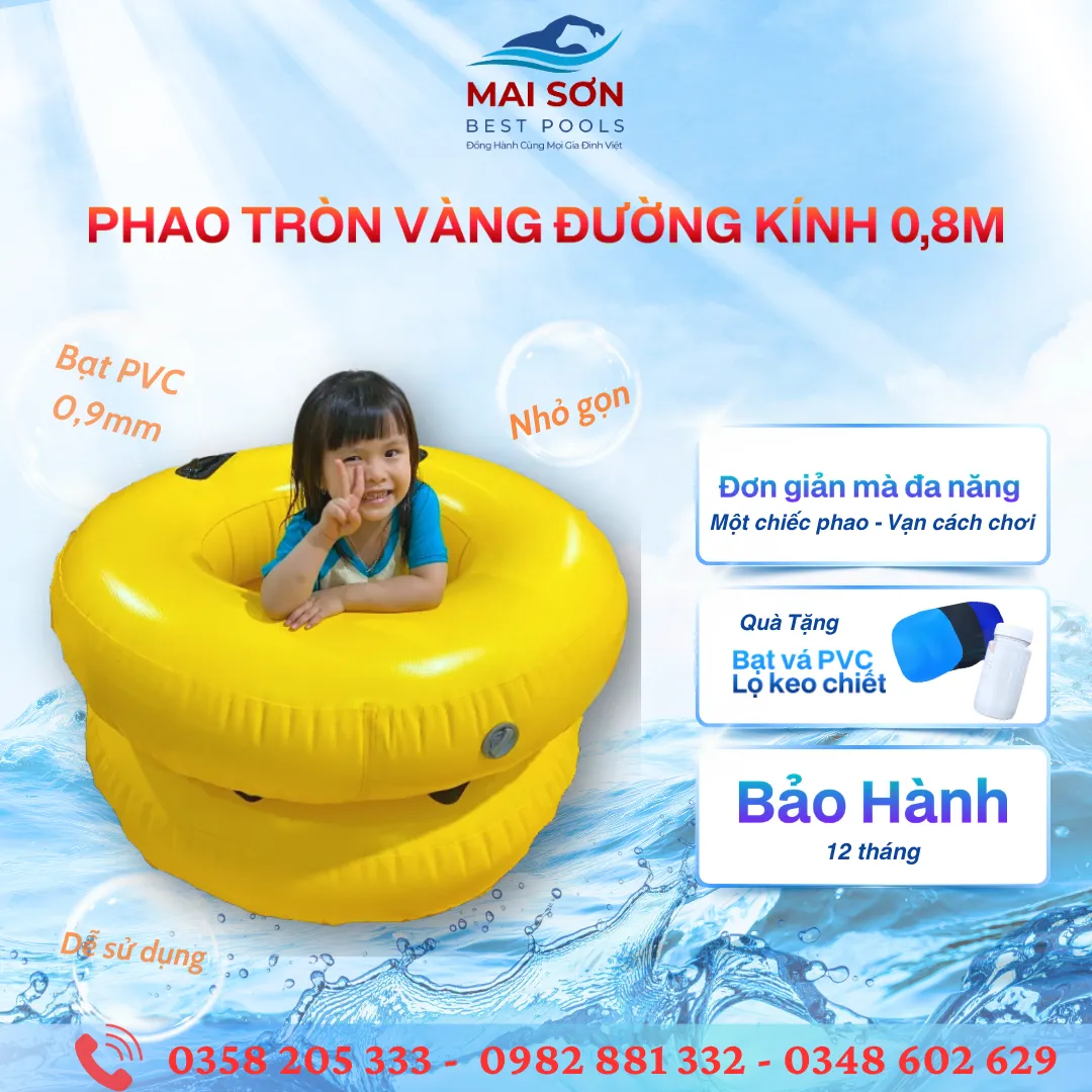 Tổng Hợp Các Loại Phao Bơm Hơi Thả Bể Bền Đẹp Và Hot Nhất Tại Mai Sơn Best Pools 6 Đồ chơi bơm hơi - Phao vàng