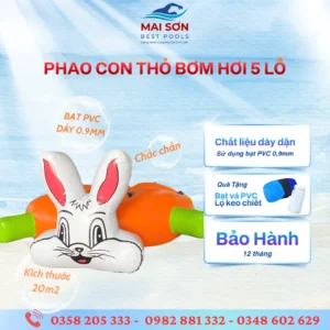 Top Các Loại Đồ Chơi Bơm Hơi Dưới Nước Và Teambuilding Hot Nhất Mùa Hè 47 Đồ chơi bơm hơi - Phao con thỏ bơm hơi