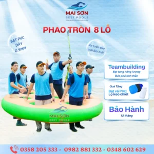 Top Các Loại Đồ Chơi Bơm Hơi Dưới Nước Và Teambuilding Hot Nhất Mùa Hè 30 Đồ chơi bơm hơi teambuilding - Phao hơi 8 lỗ
