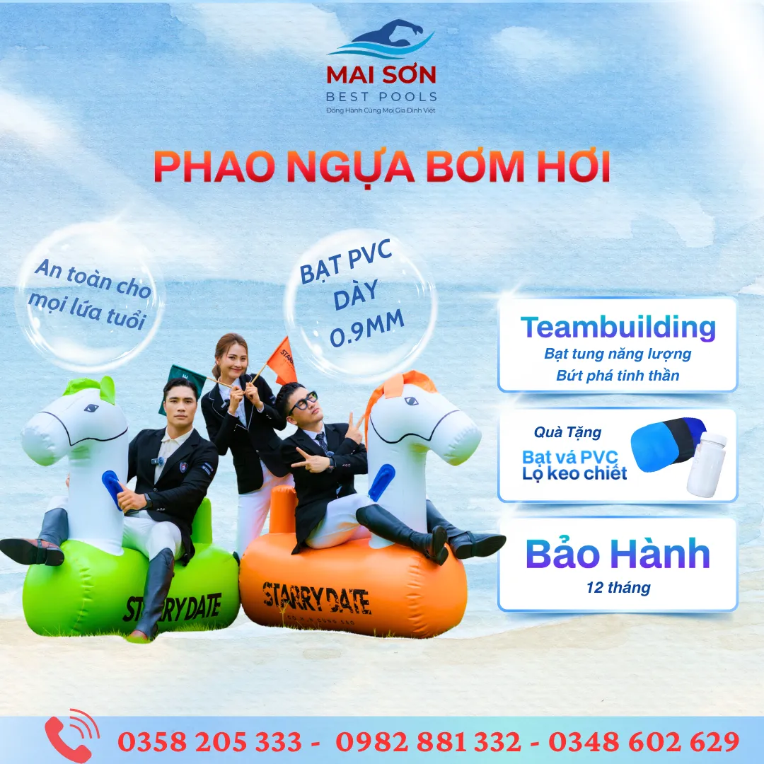 Ngựa bơm hơi - Đồ chơi bơm hơi team building 1 Đồ chơi bơm hơi team building - Ngựa bơm hơi