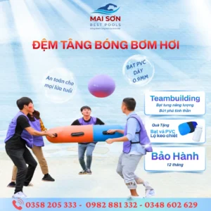 Đồ chơi bơm hơi team building - Đệm tâng bóng bơm hơi
