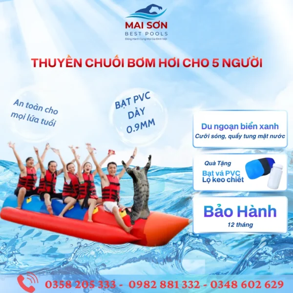 Đồ chơi bơm hơi - Thuyền chuối bơm hơi