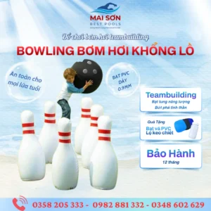 Top Các Loại Đồ Chơi Bơm Hơi Dưới Nước Và Teambuilding Hot Nhất Mùa Hè 46 Đồ chơi bơm hơi - bowling bơm hơi