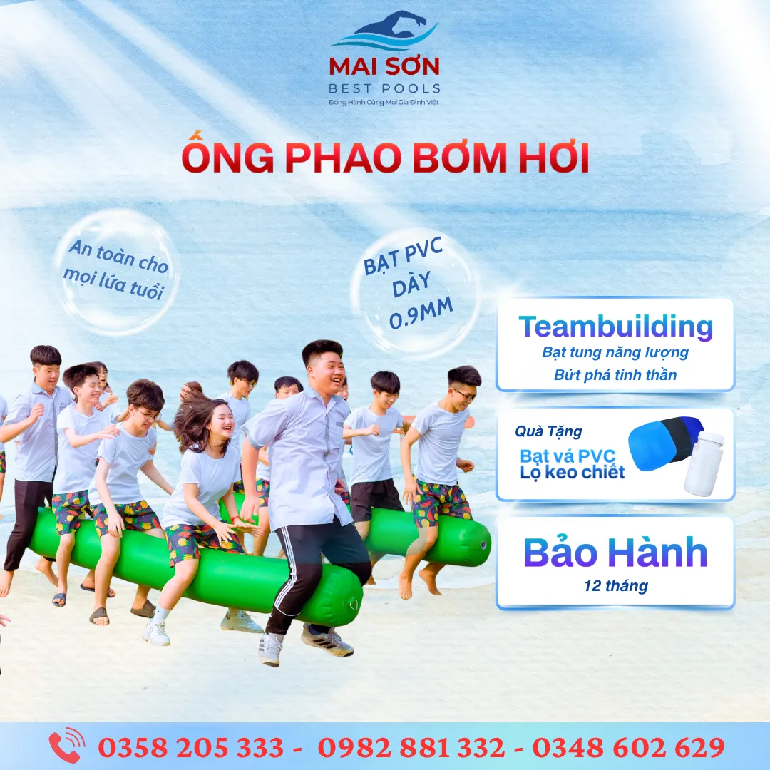 Ống phao bơm hơi Mai Sơn Best Pools 1 Đồ chơi bơm hơi teambuiding - Ống phao bơm hơi