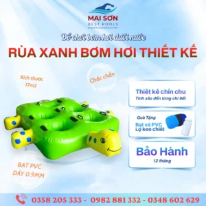 Đồ chơi bơm hơi hình rùa xanh