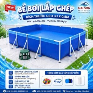 bể bơi lắp ghép gia đình Mai Sơn Best Pools