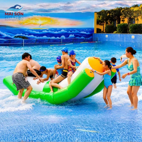Bập bênh bơm hơi - Đồ chơi bơm hơi dưới nước 12 Đồ chơi bơm hơi dưới nước - Bập bênh bơm hơi