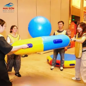Đồ chơi bơm hơi team building - Đệm tâng bóng bơm hơi