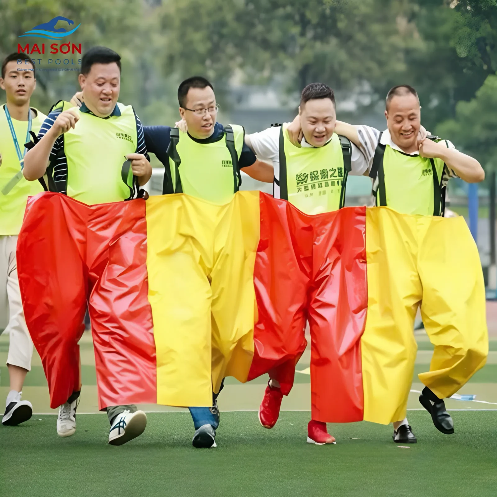 Quần Team Building 4 Người Bằng Bạt PVC - Đồ Chơi Bơm Hơi Team Building 6 Đồ chơi teambuilding - Quần team building 4 người bằng bạt PVC
