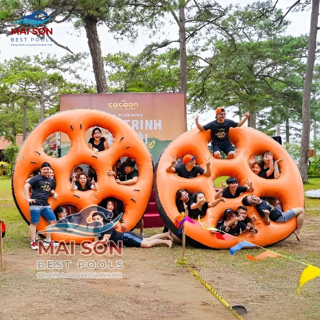 Phao Hơi 7 Lỗ - Đồ Chơi Bơm Hơi Teambuilding 3 Đồ chơi bơm hơi teambuilding - Phao hơi 7 lỗ