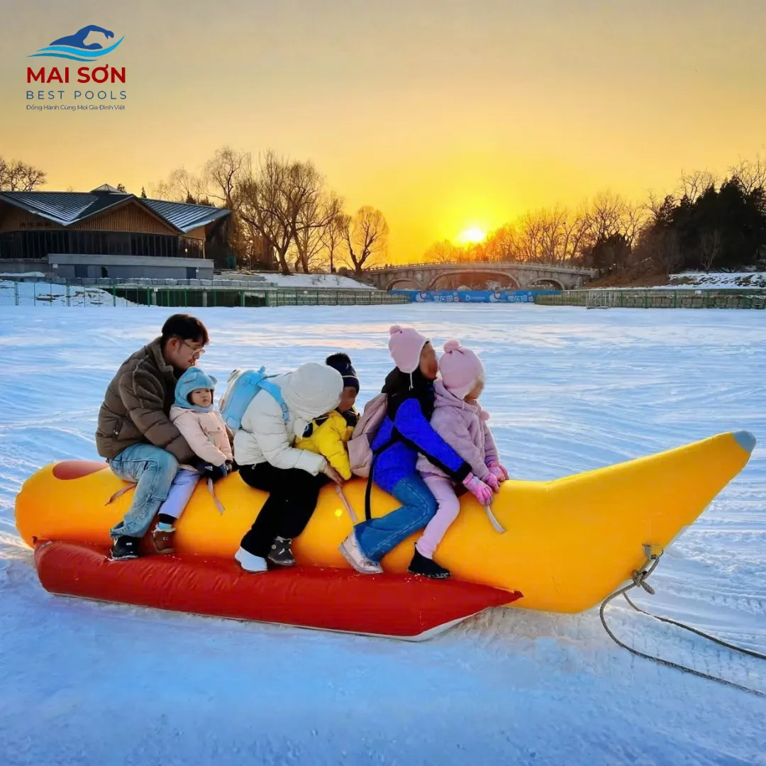 Thuyền chuối bơm hơi - Đồ chơi bơm hơi dưới nước 6 Đồ chơi bơm hơi - Thuyền chuối bơm hơi