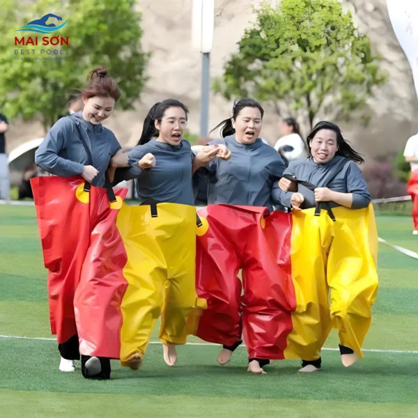Quần Team Building 4 Người Bằng Bạt PVC - Đồ Chơi Bơm Hơi Team Building 18 Đồ chơi teambuilding - Quần team building 4 người bằng bạt PVC