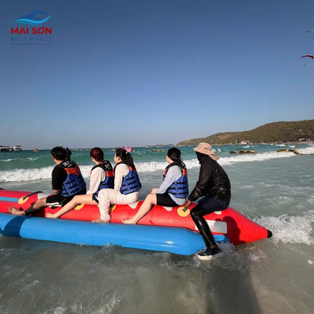 Thuyền chuối bơm hơi - Đồ chơi bơm hơi dưới nước 4 Đồ chơi bơm hơi - Thuyền chuối bơm hơi