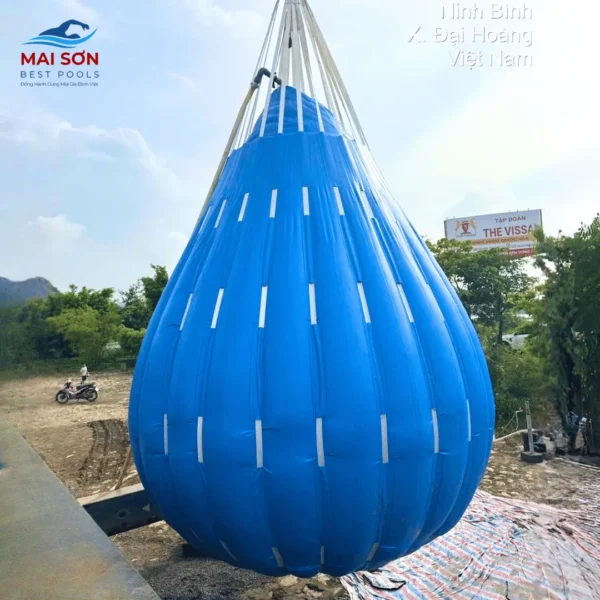 Túi Chứa Nước Thử Tải Công Trình Bằng Bạt PVC