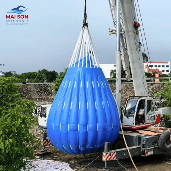 Túi Chứa Nước Thử Tải Công Trình Bằng Bạt PVC
