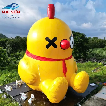 Mô Hình Linh Vật Gà Bơm Hơi Cao 9m Thương Hiệu Lotus Friend 4 Mô Hình Linh Vật Gà Bơm Hơi Cao 9m Của Thương Hiệu Lotus Friend