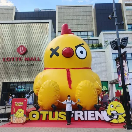 Mô Hình Linh Vật Gà Bơm Hơi Cao 9m Thương Hiệu Lotus Friend 20 Mô Hình Linh Vật Gà Bơm Hơi Cao 9m Của Thương Hiệu Lotus Friend