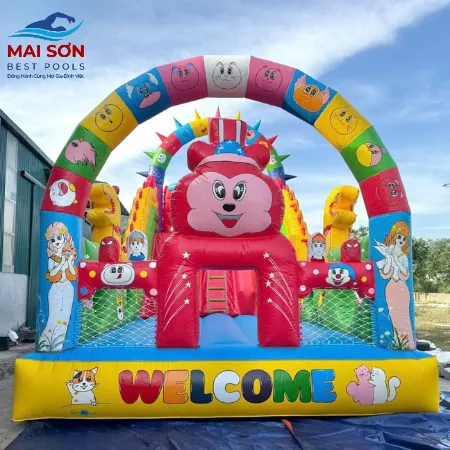 Nhà hơi cá mập kích thước 5x10m Mai Sơn Best Pools