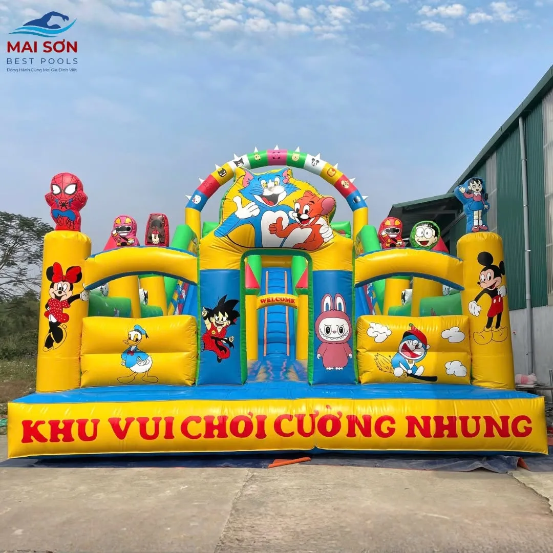 Nhà Hơi Kích Thước 6x12m Cho Khu Vui Chơi Trẻ Em 1 Nhà Hơi Kích Thước 6x12m Cho Khu Vui Chơi Trẻ Em