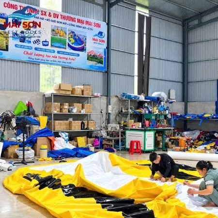 Khí Cầu Quảng Cáo Bơm Hơi - Khinh Khí Cầu Bằng Bạt PVC 11 Sản xuất đồ hơi tại xưởng Mai Sơn